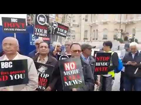 Why Hindus are protesting outside BBC London offices?