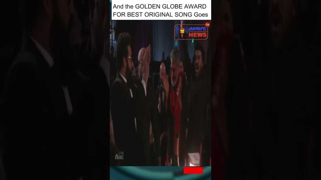 And the GOLDEN GLOBE AWARD FOR BEST ORIGINAL SONG Goes to #NaatuNaatu #GoldenGlobes #GoldenGlobes2